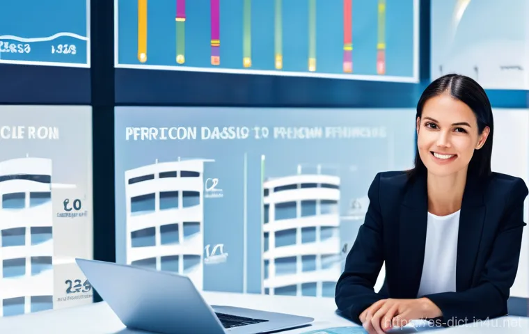 비즈니스 용어집 - **Prompt 1 (KPIs: Understanding Business Metrics):**
"A diverse Spanish entrepreneur, a woman in...
